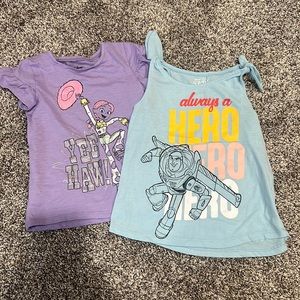 Girls 4T Toy Story t-shirt and tank top